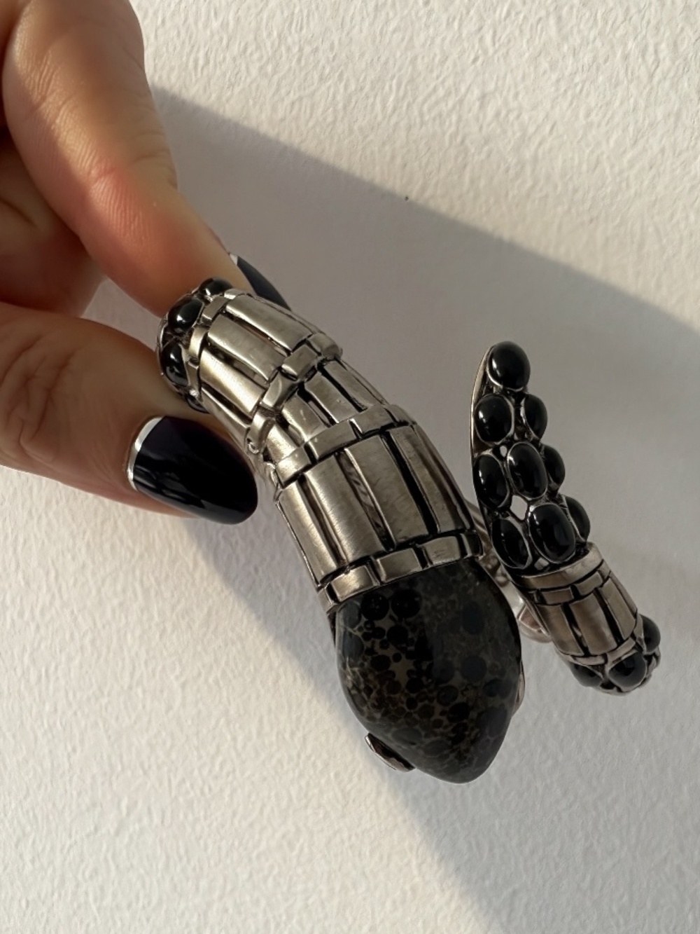 Roberto Cavalli Serpent Snake Bangle Bracelet Made in Italy - Picture 4 of 5